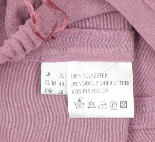 Jacques Vert Women’s Purple Pleated Skirt Size 22