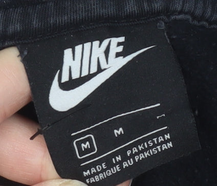 Nike Men's Black Medium Pullover Hoodie with Logo