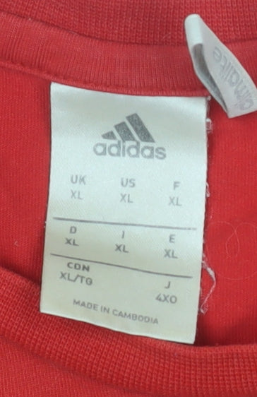 Adidas Men’s Manchester United Red XL Tee