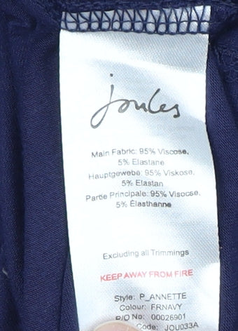 Joules Women's Blue 3/4 Sleeve Shift Dress Size 14