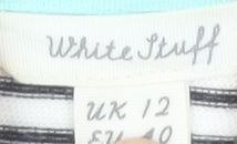 White Stuff Women's Multicoloured Stripe T-Shirt L