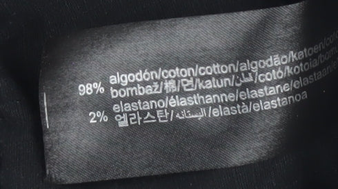 Pull & Bear Men's Black Cargo Trousers - Size S