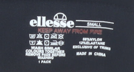 Ellesse Women's Black Gym Tank Top Cropped S