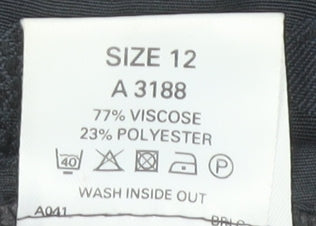 Kays Women's Black Dress Size 12 V-Neck Classic