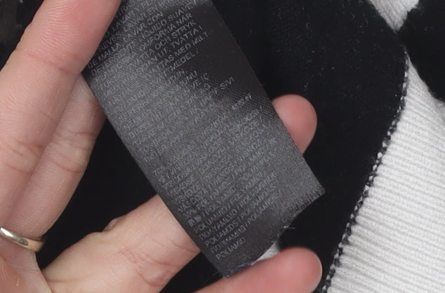 Capsule Women's Black Stripe Pullover Jumper Size 10