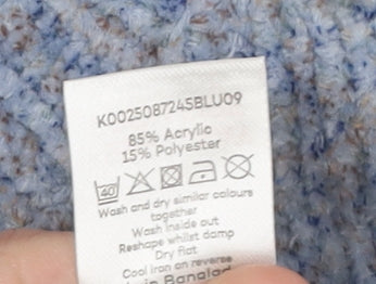 Bonmarché Women's Blue Cardigan - Size S, Cable-Knit Style