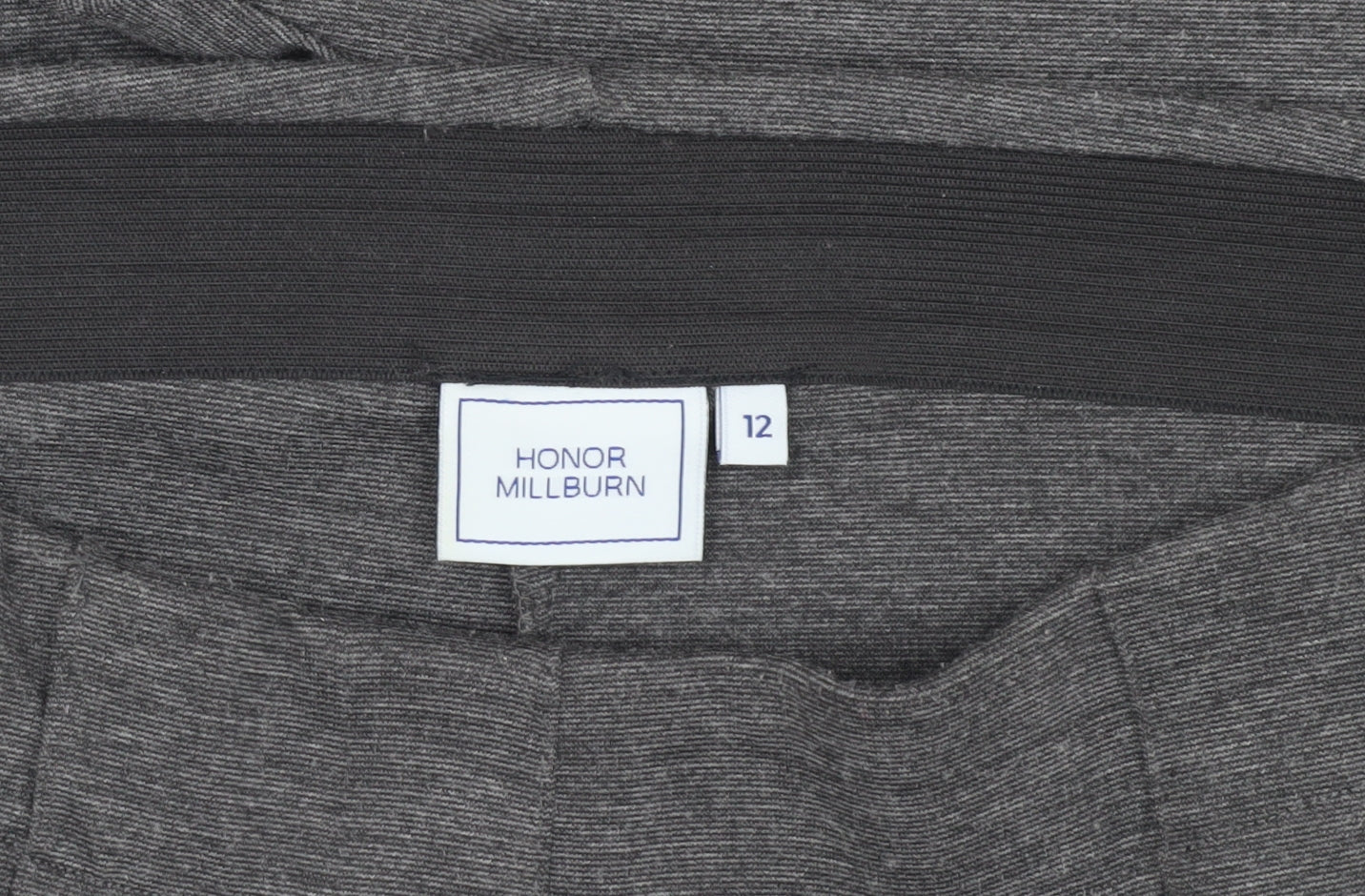 Honor Millburn Women's Grey Straight Trousers Size 12