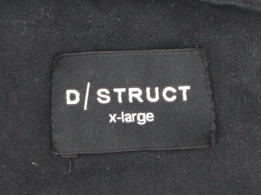 D/Struct Men's XL Black Colourblock T-Shirt