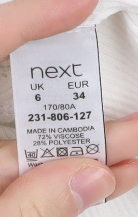 Next Women's White Pullover Jumper Size 6