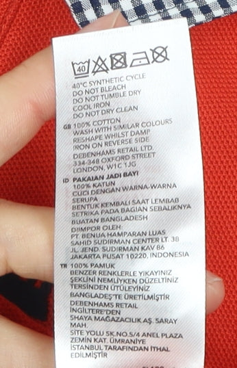 Maine Unisex Baby Orange Babygrow 3-6 Months Cotton Easy Care