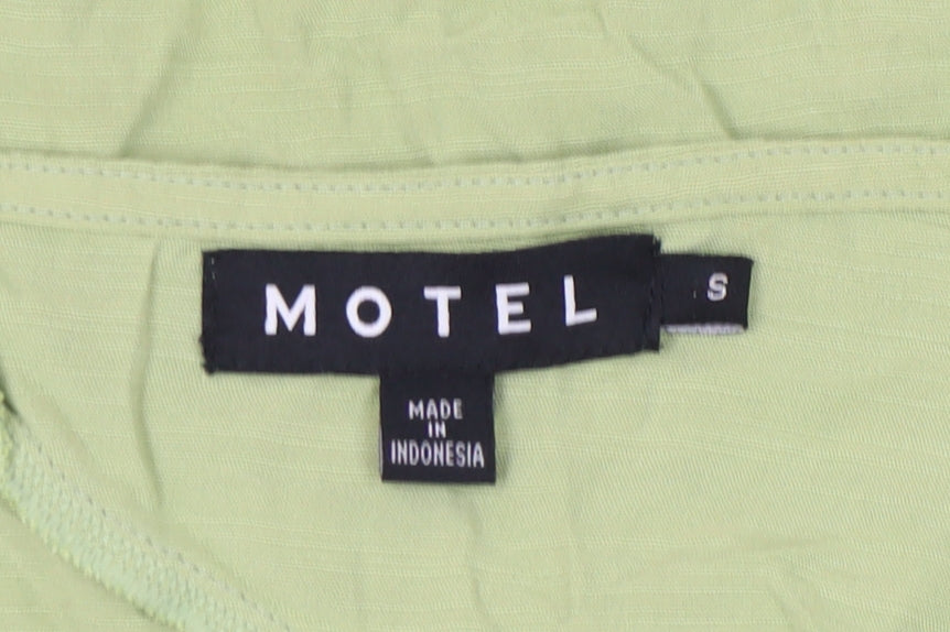 Motel Women's Green Wrap Midi Skirt - Size S