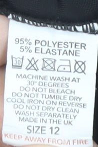 Femme Luxe Women's Black Velvet Dress Size 12