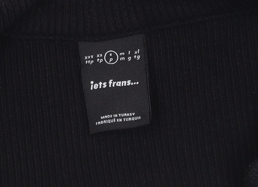 iets frans... Women's Black S Collared Playsuit