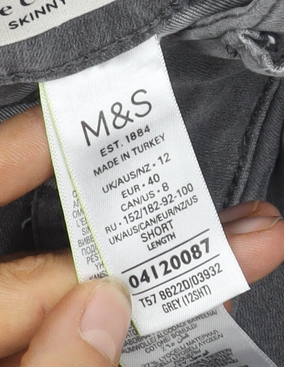 Marks and Spencer Grey Skinny Jeans Size 12