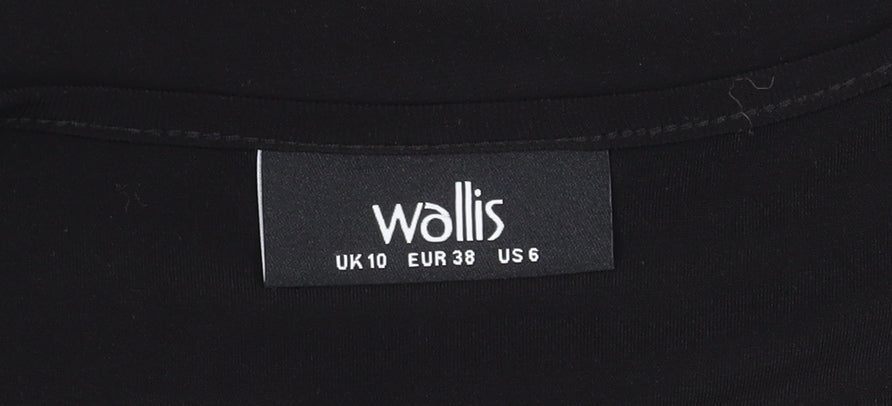 Wallis Women's Black Camisole Tank Size 10 V-Neck Casual