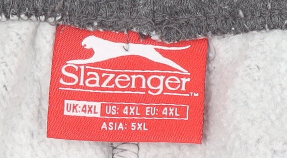 Slazenger Men's Grey Sweatpants 4XL Relaxed Fit