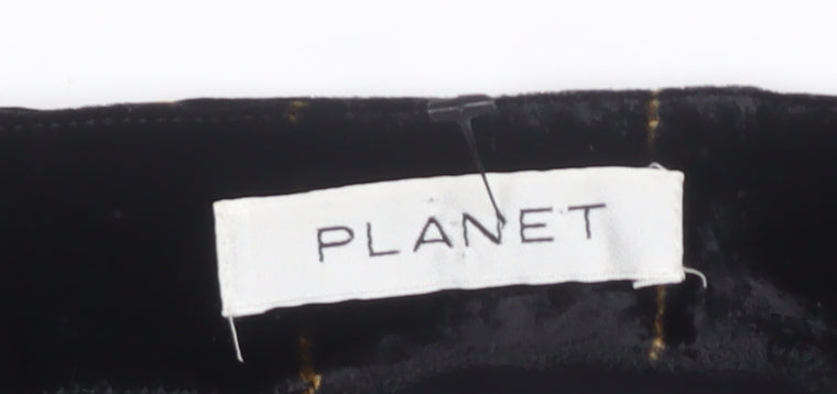 Planet Women's Black Check Velvet Dress Size 10