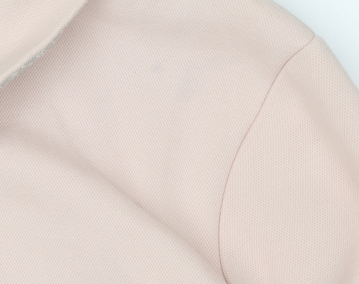 LAREDOUTE Women's Pink Collared Zip Sweatshirt Size 14