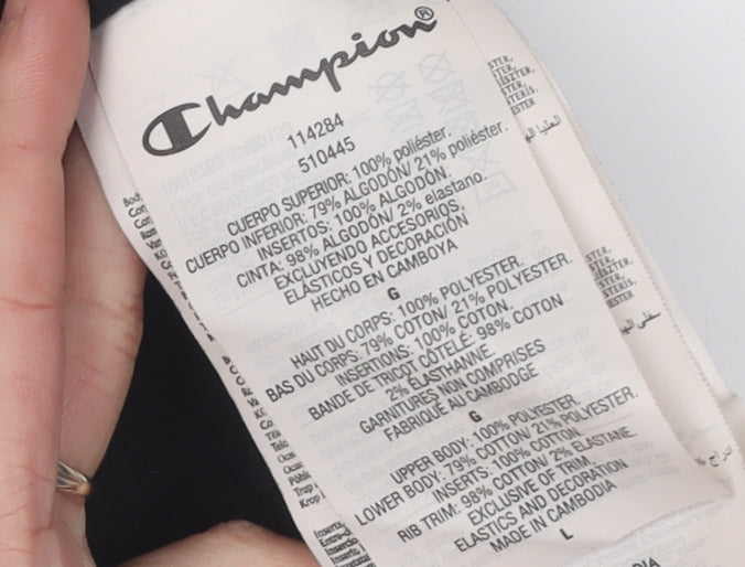 Champion Women's Black Pullover Sweatshirt L