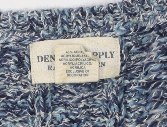 Ralph Lauren Women's Blue Pullover S Cable-Knit Jumper