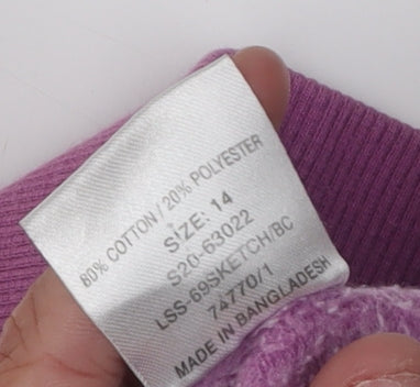 Soul Cal & Co Women's Purple Pullover Hoodie Size 14