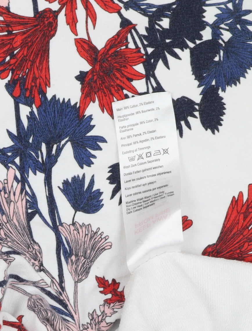 Joules Women's Floral Top Multicoloured UK 14