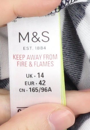 Marks and Spencer Women's Multicoloured Striped Jumper Size 14