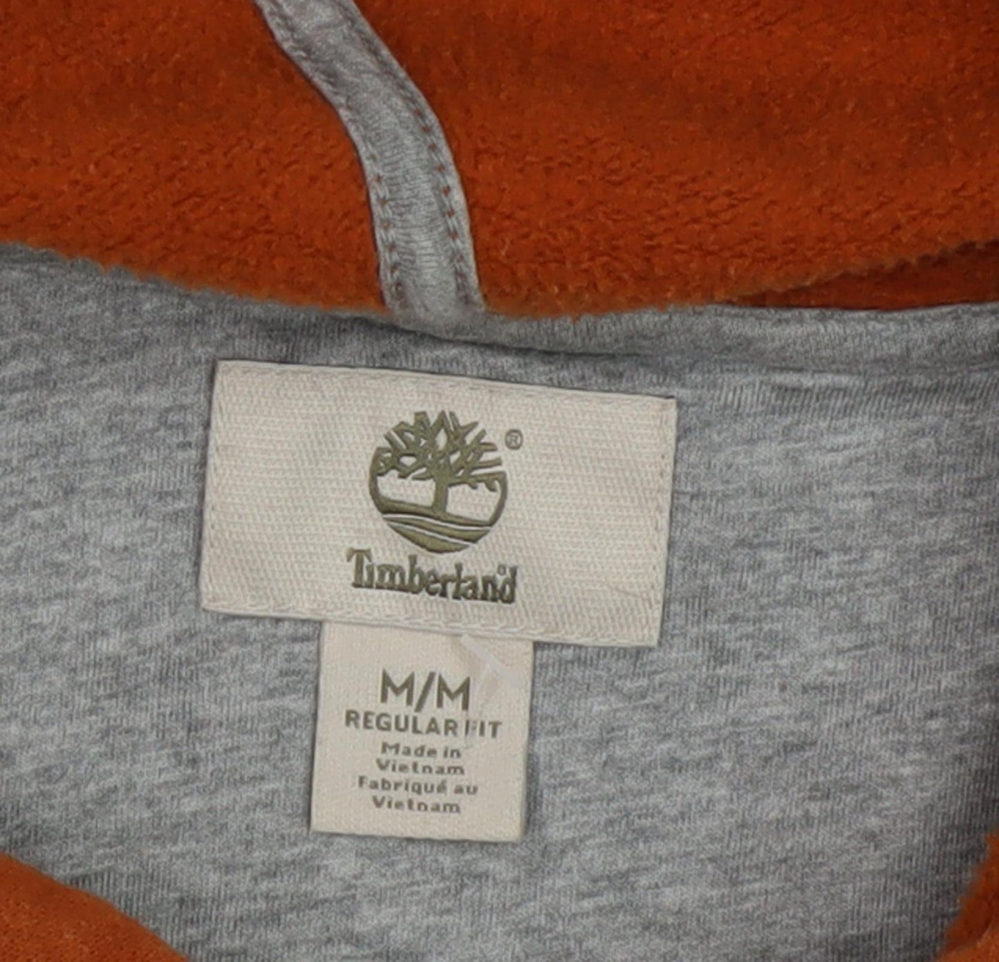 Timberland Men's Orange Full Zip Hoodie M