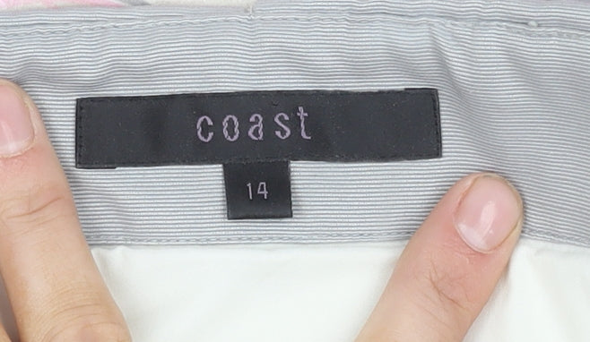 Coast Women's Floral Cropped Top - Size 14, Multicoloured