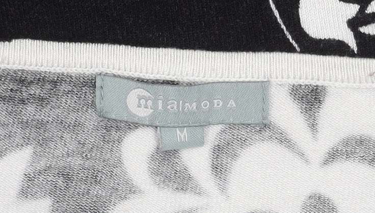 Miamoda Women's Floral Black Jumper, Size 12