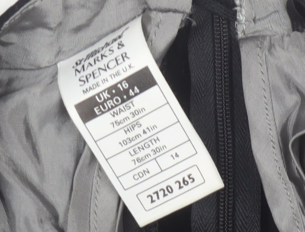 Marks and Spencer Women's Black Pencil Skirt Size 16