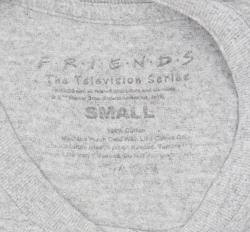 Friends Grey T-Shirt S - Classic TV Show Graphic Tee