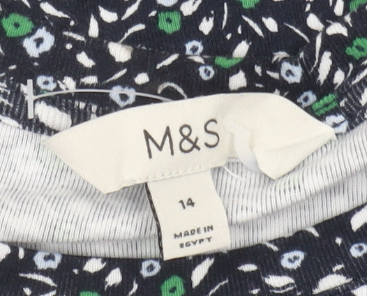 Marks and Spencer Women's Floral T-Shirt, Size 14