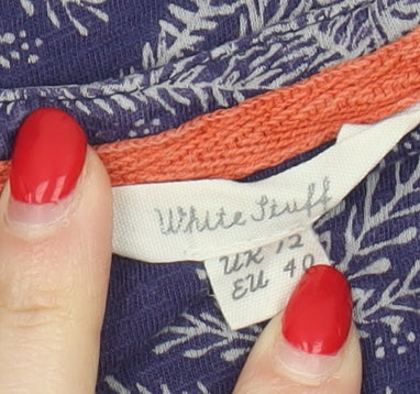 White Stuff Women's Purple Tunic Blouse Size 12