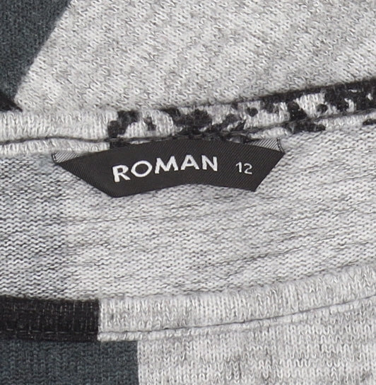 Roman Women's Multicoloured Geometric Jumper Size 12