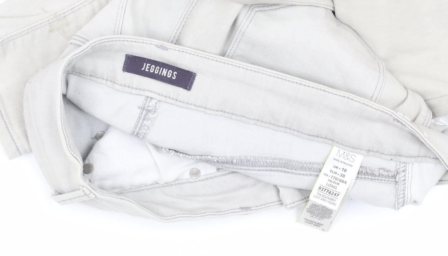 M&S Women Grey Jegging Jeans Size 10