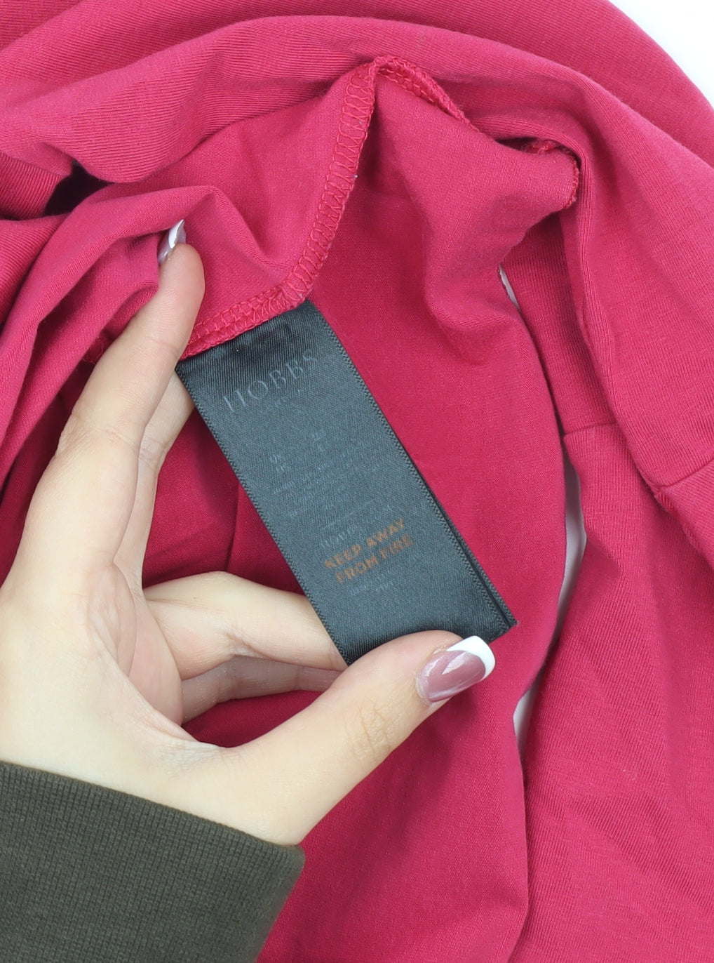 Hobbs Women's Pink Blouse Bell Sleeve XS