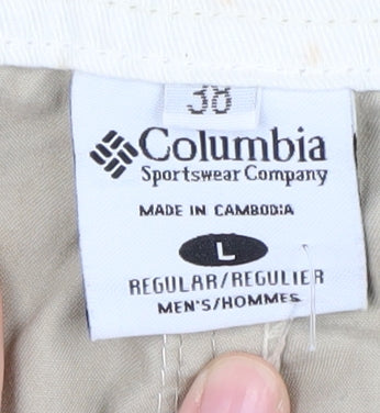 Columbia Men's Beige Cargo Trousers Size L