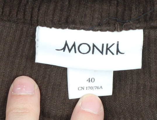 Monki Women's Brown Corduroy Dungaree Jumpsuit Size 12