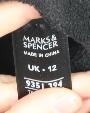 Marks and Spencer Women's Black Quilted Jacket Size 12