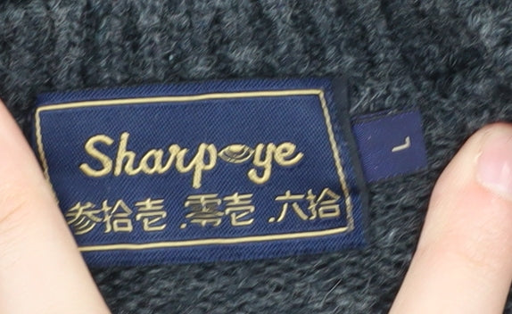 Sharpeye Unisex Grey Wool Jumper in Size L
