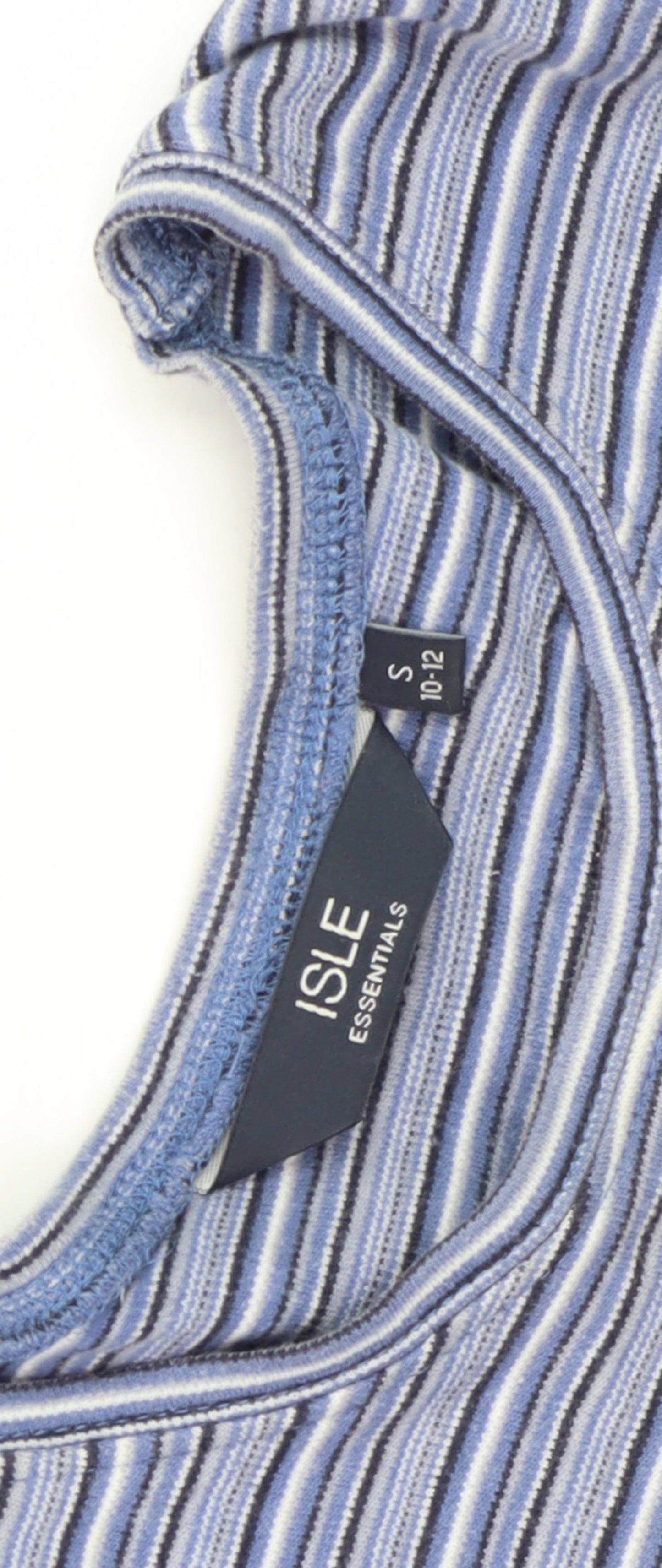 ISLE Women's Blue Striped Long Sleeve T-Shirt