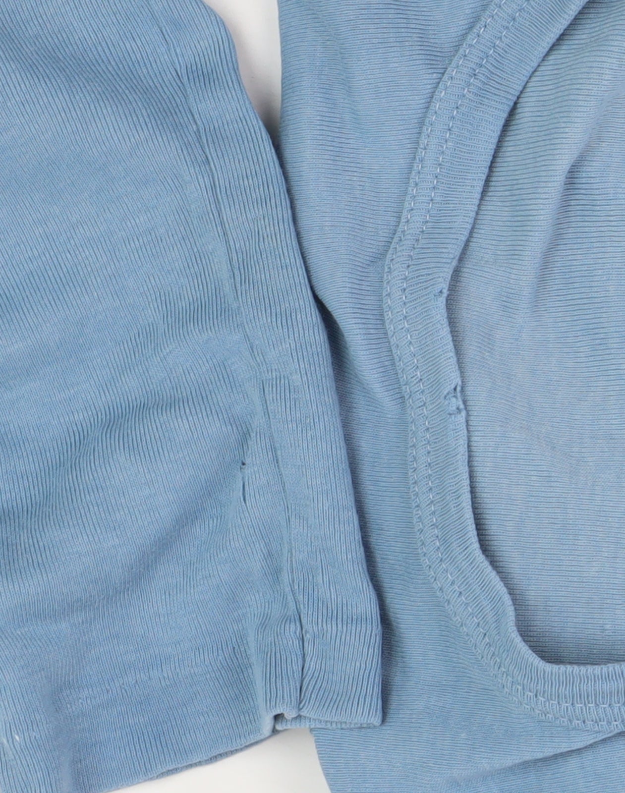 Sun+Skin Women's Blue Cotton Long Sleeve T-Shirt Size 12