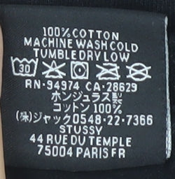 Stussy Men's Black Graphic Print T-Shirt L