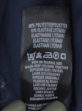 Marks and Spencer Women's Blue Velvet Trousers Size 16