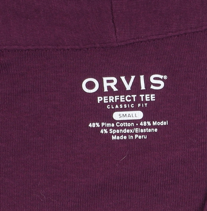 Orvis Women's Purple V-Neck Perfect Tee Size S