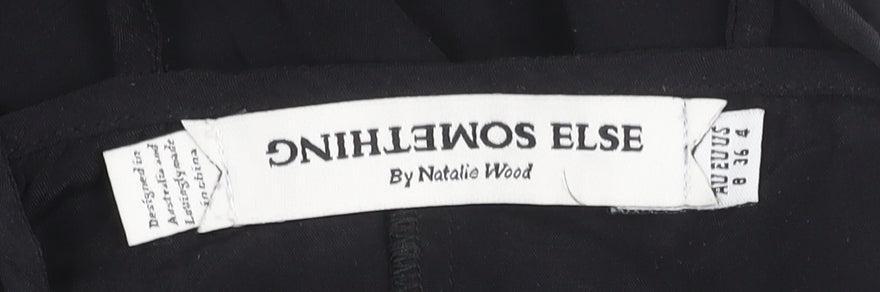 Something Else Women Black Sleeveless Dress Size 8