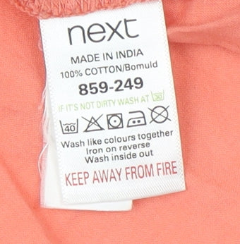 Next Women's Pink Embroidered Blouse Size 14