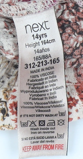 Next Girls Multicoloured Floral Playsuit - Size 14 Years