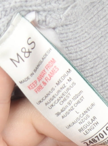 Marks and Spencer Men’s Grey Collared Cardigan M